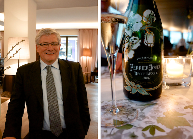 Dieser Mann macht Frauen glücklich. Hervé Deschamps, Perrier-Jouët