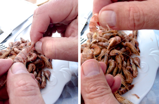 Krabben pulen, Fotos Foodhunter