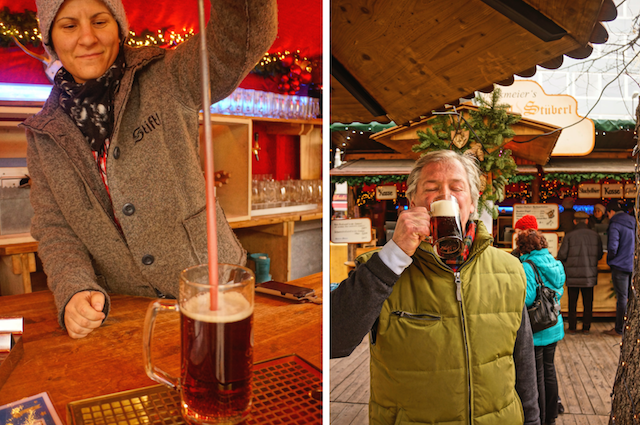 Stachelbier auf dem Weihnachtsmarkt in München