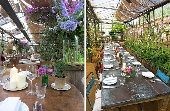 Slowfood-Dinner in Petersham Nurseries