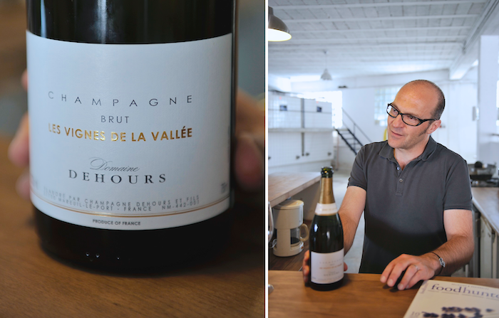 Champagner Jerôme Dehours. Großartig in der Magnum