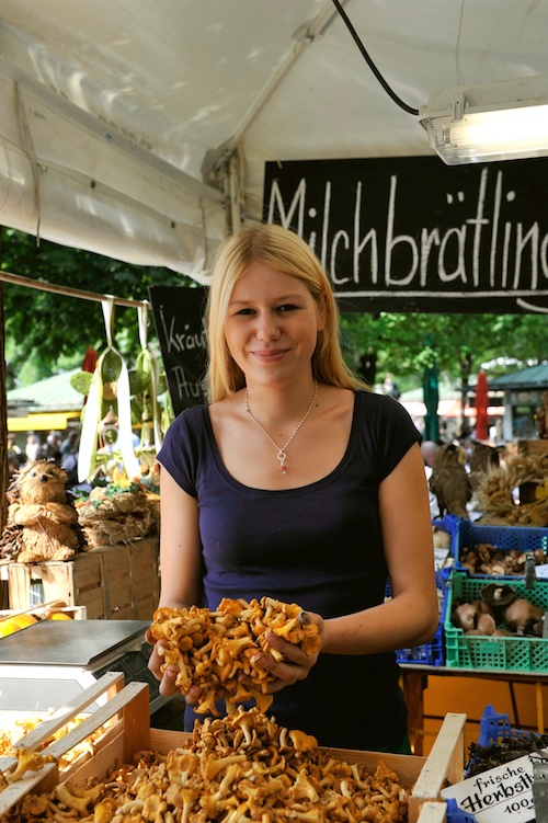 Pilzstand Zollner Viktualienmarkt, foodhunter
