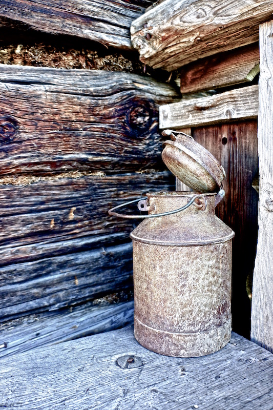 Alm, Milchkanne