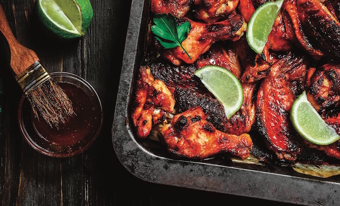 Hähnchenflügel mit Ingwer und Honig mariniert - FOODHUNTER